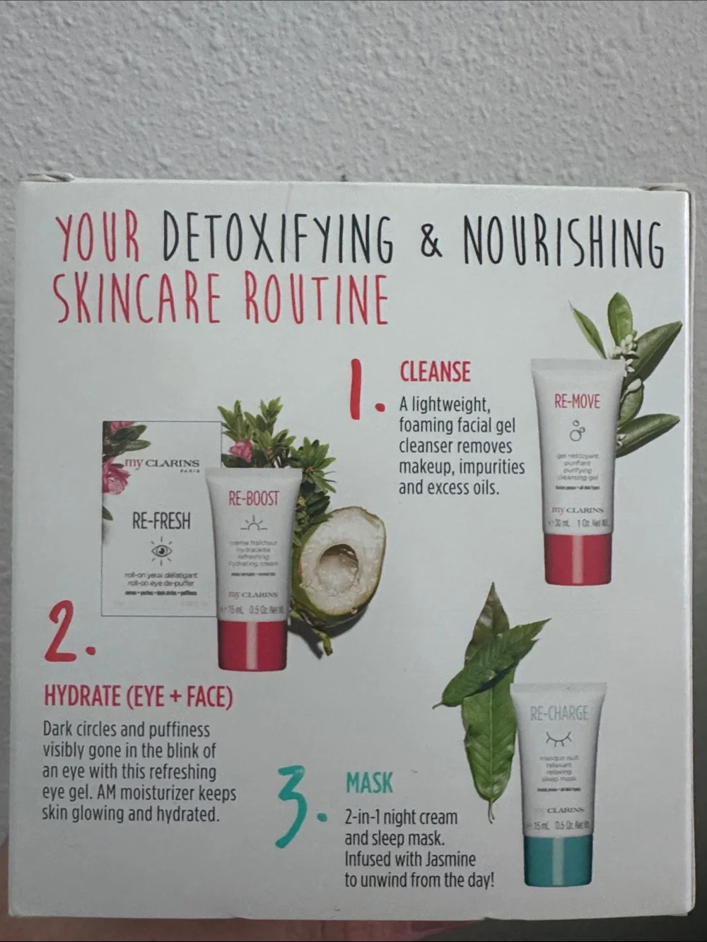 Clarins Pure Skin Mission 4 Piece Set — NWT